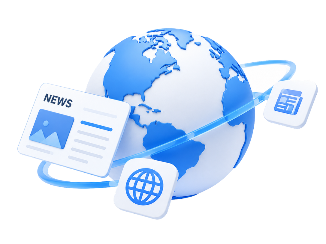 Global press release distribution to news outlets